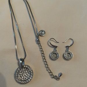 Touchstone Crystal Necklace & Earrings Set